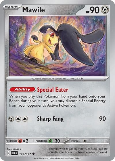 Mawile SV03: Obsidian Flames Pokemon card