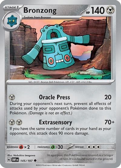 Bronzong SV03: Obsidian Flames Pokemon card