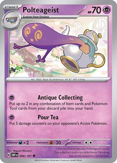 Polteageist SV03: Obsidian Flames Pokemon card