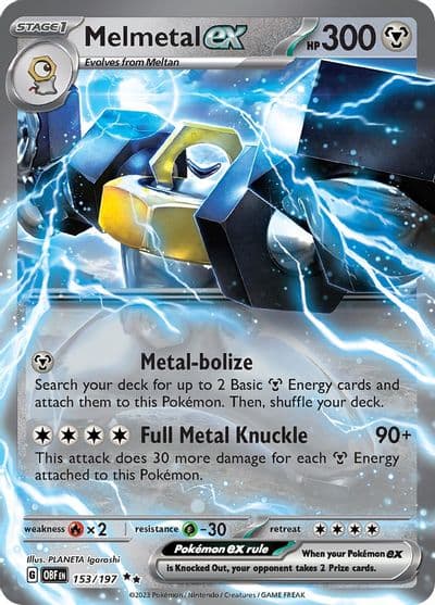 Melmetal ex SV03: Obsidian Flames Pokemon card