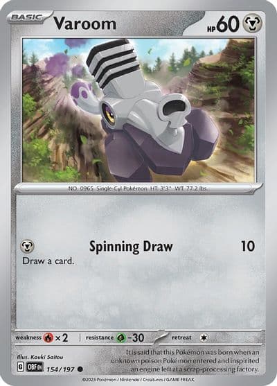 Varoom SV03: Obsidian Flames Pokemon card