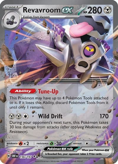 Revavroom ex SV03: Obsidian Flames Pokemon card
