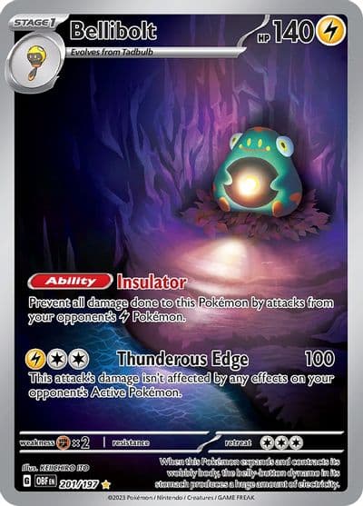 Bellibolt SV03: Obsidian Flames Pokemon card