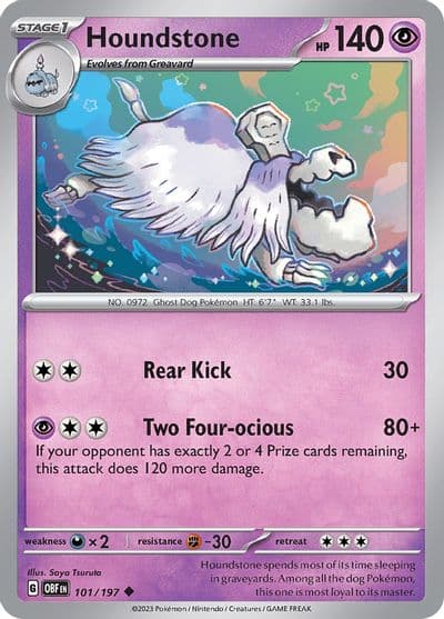 Houndstone SV03: Obsidian Flames Pokemon card