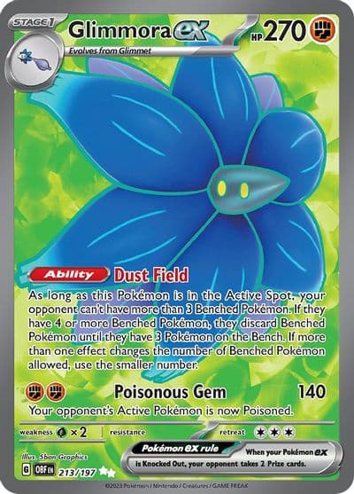 Glimmora ex SV03: Obsidian Flames Pokemon card