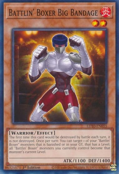 Battlin Boxer Big Bandage Legendary Duelists: Soulburning Volcano Yu-Gi-Oh! card