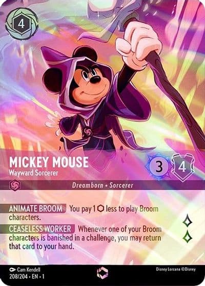 Mickey Mouse Wayward Sorcerer Enchanted The First Chapter Lorcana card