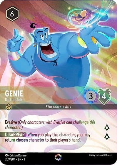 Genie On the Job Enchanted The First Chapter Lorcana card