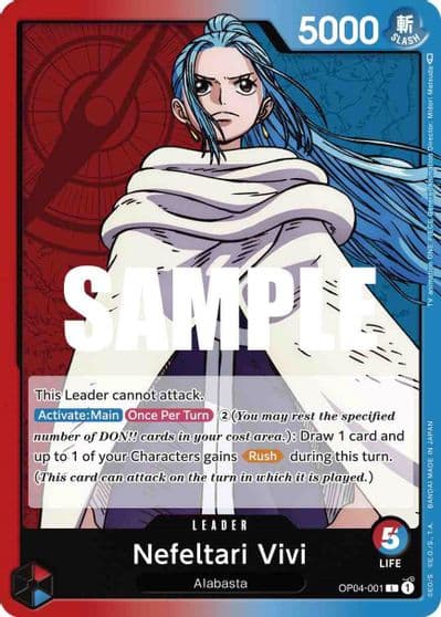 Nefeltari Vivi 001 Kingdoms of Intrigue One Piece card