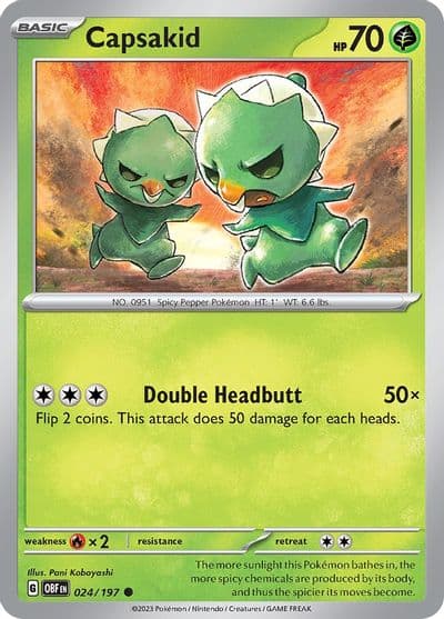 Capsakid SV03: Obsidian Flames Pokemon card