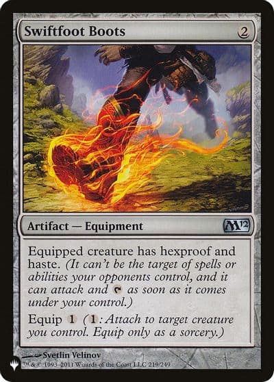 Swiftfoot Boots M12 The List Reprints Magic card