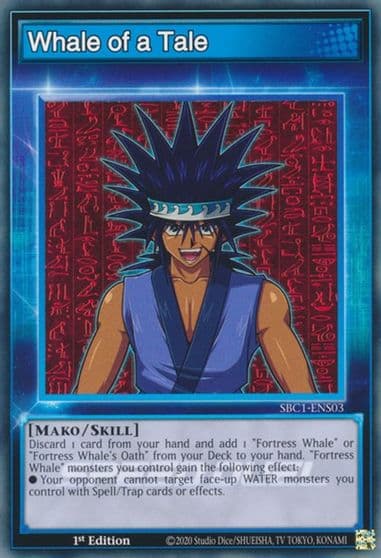 Whale of a Tale Speed Duel: Streets of Battle City Yu-Gi-Oh! card