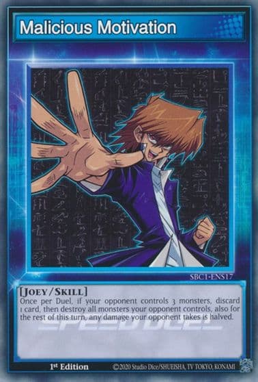 Malicious Motivation Speed Duel: Streets of Battle City Yu-Gi-Oh! card
