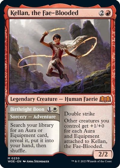 Kellan the Fae Blooded Wilds of Eldraine Magic card