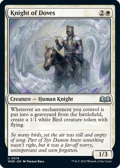 Knight of Doves Wilds of Eldraine Magic card