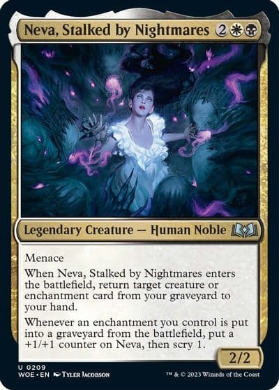 Neva Stalked by Nightmares Wilds of Eldraine Magic card