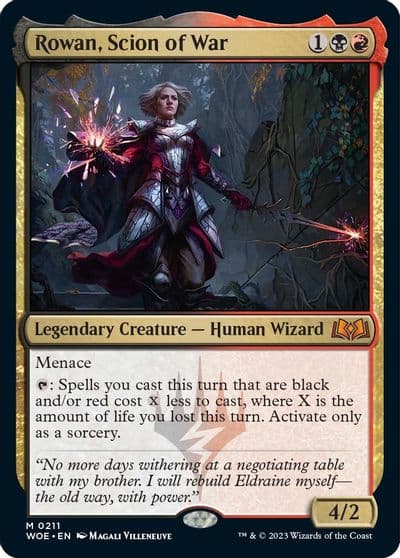 Rowan Scion of War Wilds of Eldraine Magic card