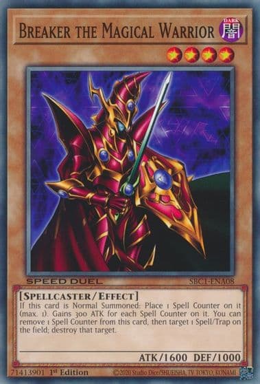 Breaker the Magical Warrior Speed Duel: Streets of Battle City Yu-Gi-Oh! card