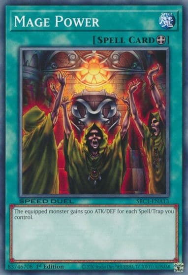 Mage Power Speed Duel: Streets of Battle City Yu-Gi-Oh! card