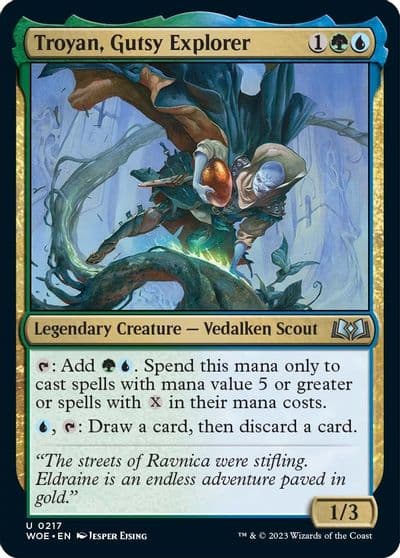 Troyan Gutsy Explorer Wilds of Eldraine Magic card