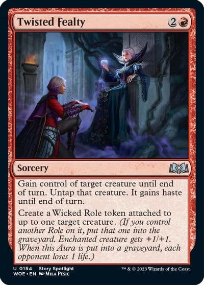 Twisted Fealty Wilds of Eldraine Magic card