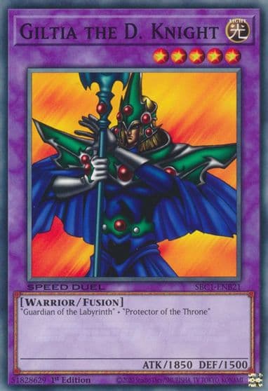 Giltia the D Knight Speed Duel: Streets of Battle City Yu-Gi-Oh! card