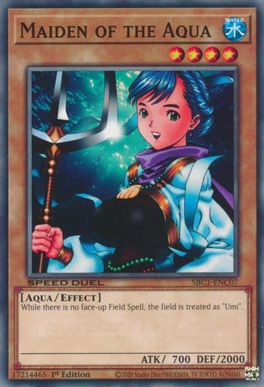 Maiden of the Aqua Speed Duel: Streets of Battle City Yu-Gi-Oh! card
