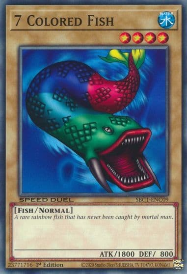 7 Colored Fish Speed Duel: Streets of Battle City Yu-Gi-Oh! card