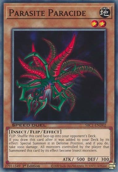 Parasite Paracide Speed Duel: Streets of Battle City Yu-Gi-Oh! card
