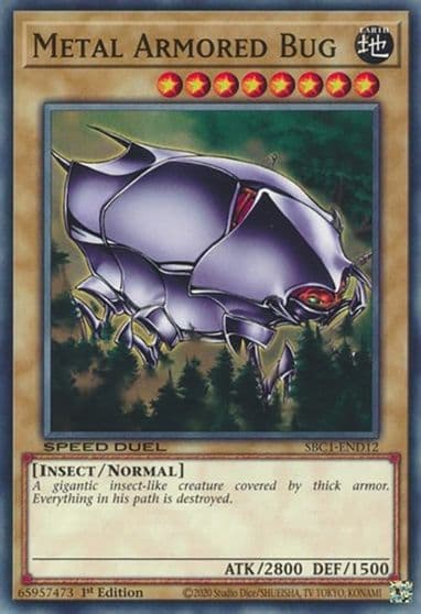 Metal Armored Bug Speed Duel: Streets of Battle City Yu-Gi-Oh! card