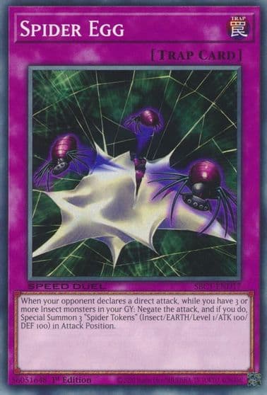 Spider Egg Speed Duel: Streets of Battle City Yu-Gi-Oh! card