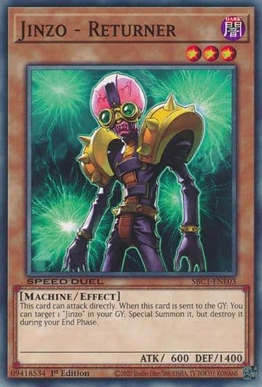Jinzo Returner Speed Duel: Streets of Battle City Yu-Gi-Oh! card
