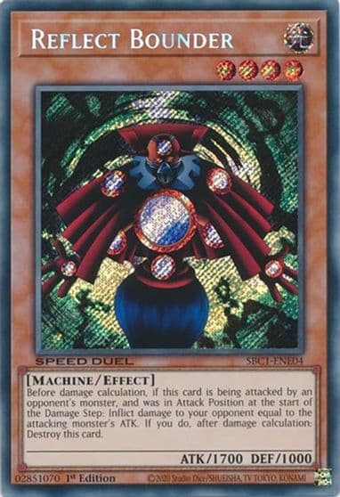 Reflect Bounder Secret Rare Speed Duel: Streets of Battle City Yu-Gi-Oh! card