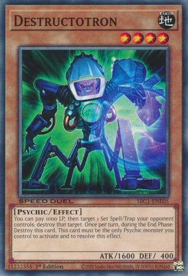 Destructotron Speed Duel: Streets of Battle City Yu-Gi-Oh! card