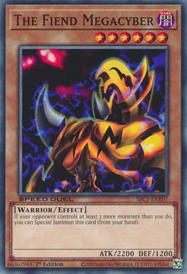 The Fiend Megacyber Speed Duel: Streets of Battle City Yu-Gi-Oh! card