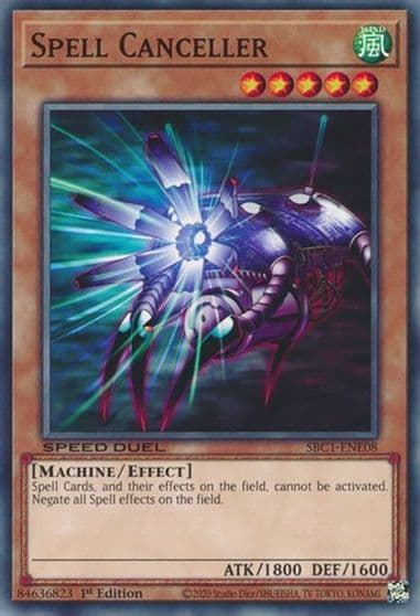 Spell Canceller Speed Duel: Streets of Battle City Yu-Gi-Oh! card