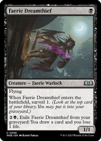Faerie Dreamthief Wilds of Eldraine Magic card