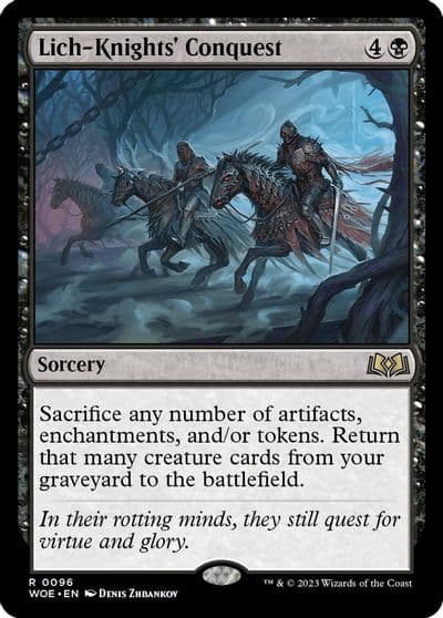 Lich Knights Conquest Wilds of Eldraine Magic card