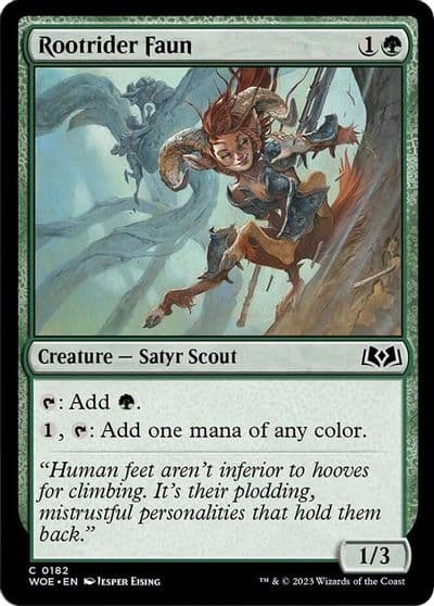 Rootrider Faun Wilds of Eldraine Magic card