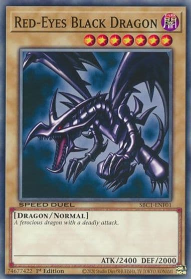 Red Eyes Black Dragon Speed Duel: Streets of Battle City Yu-Gi-Oh! card