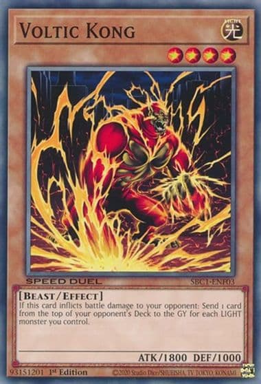 Voltic Kong Speed Duel: Streets of Battle City Yu-Gi-Oh! card