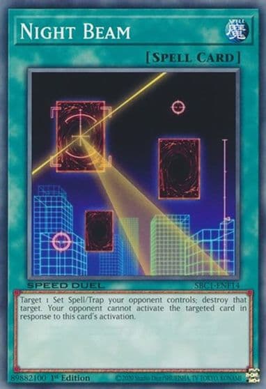Night Beam Speed Duel: Streets of Battle City Yu-Gi-Oh! card