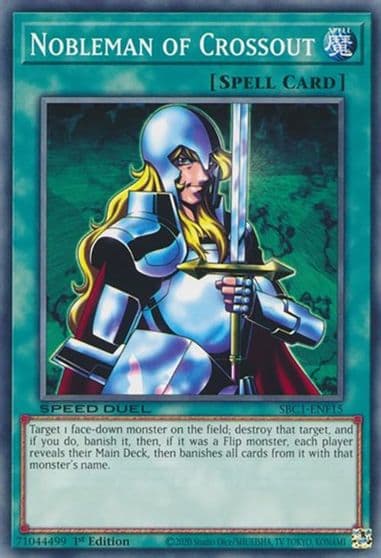 Nobleman of Crossout Speed Duel: Streets of Battle City Yu-Gi-Oh! card