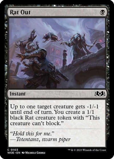 Rat Out Wilds of Eldraine Magic card