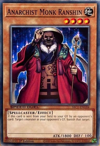 Anarchist Monk Ranshin Speed Duel: Streets of Battle City Yu-Gi-Oh! card