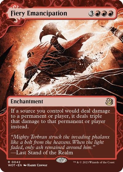 Fiery Emancipation Wilds of Eldraine: Enchanting Tales Magic card