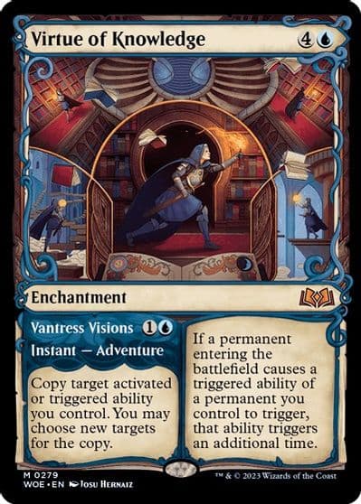 Virtue of Knowledge Showcase Wilds of Eldraine Magic card