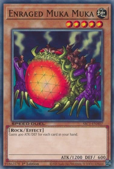 Enraged Muka Muka Speed Duel: Streets of Battle City Yu-Gi-Oh! card