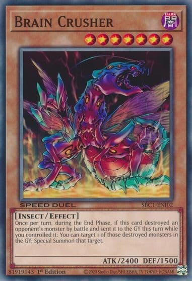 Brain Crusher Speed Duel: Streets of Battle City Yu-Gi-Oh! card