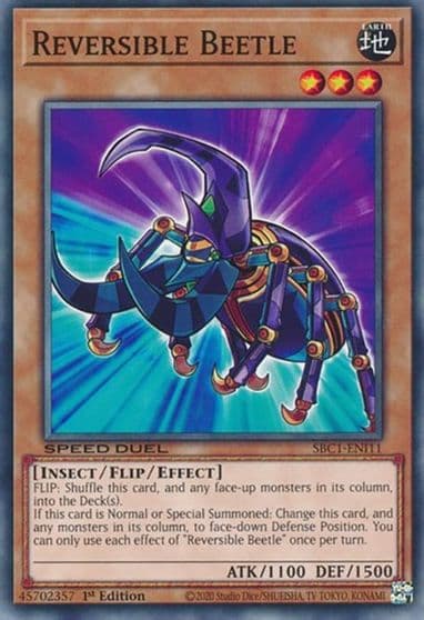 Reversible Beetle Speed Duel: Streets of Battle City Yu-Gi-Oh! card
